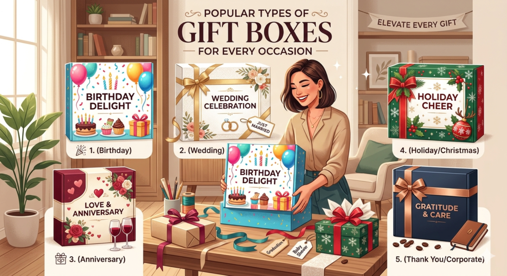Popular types of Gift Boxes for Every Occasion