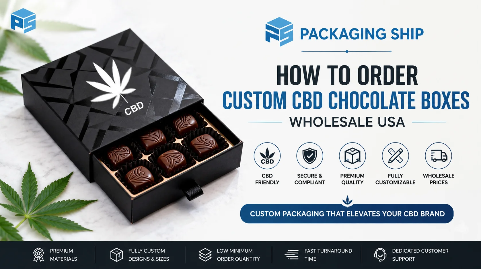 Custom CBD Chocolate Boxes Wholesale USA