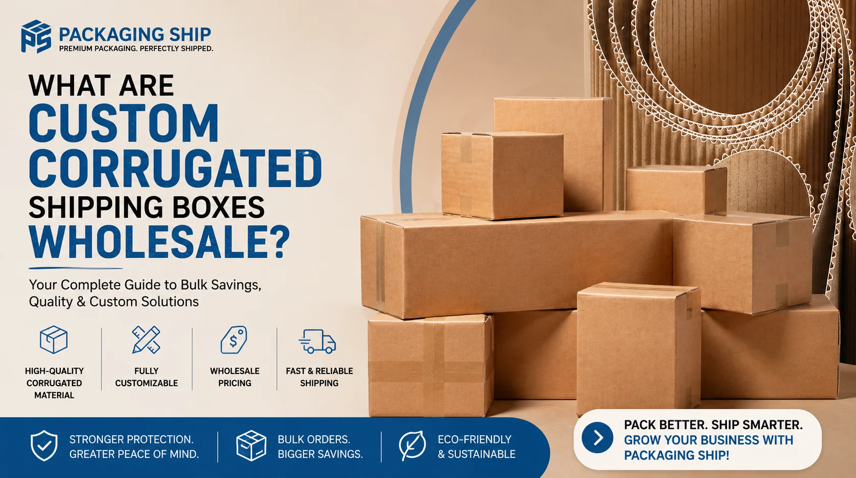 Custom Corrugated Shipping Boxes Wholesale
