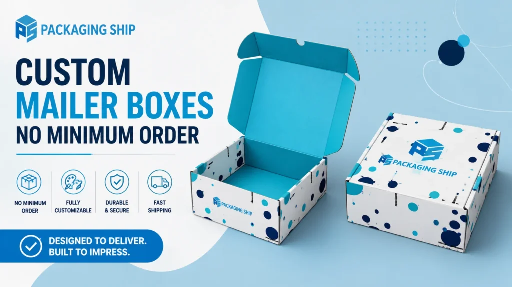 Custom Mailer Boxes No Minimum Order