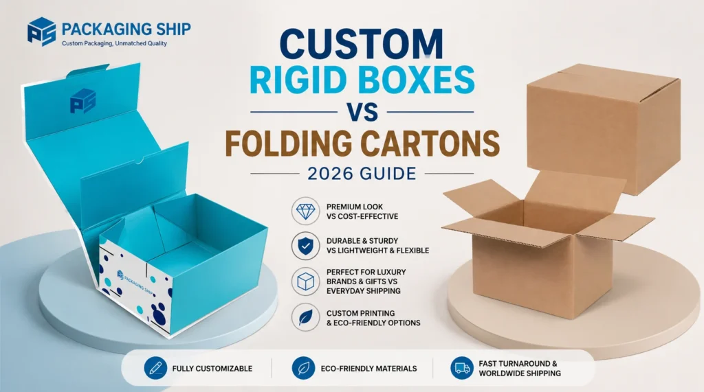 Custom Rigid Boxes vs Folding Cartons