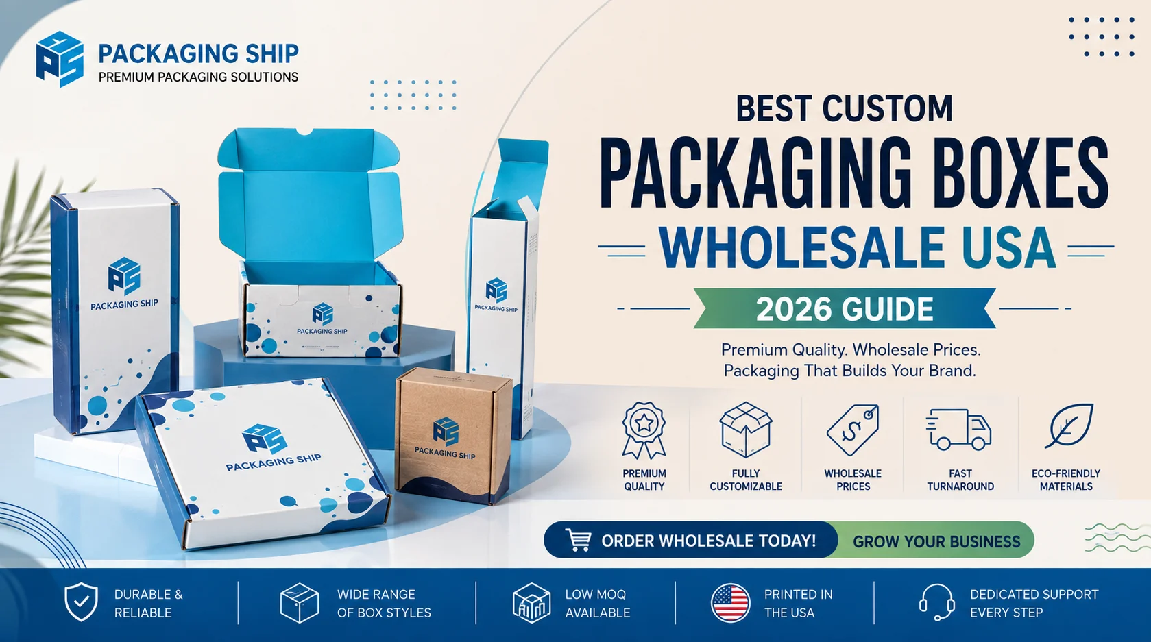 Best Custom Packaging Boxes Wholesale USA 2026 Guide