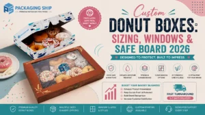 Custom Donut Boxes: Sizing, Windows & Safe Board 2026