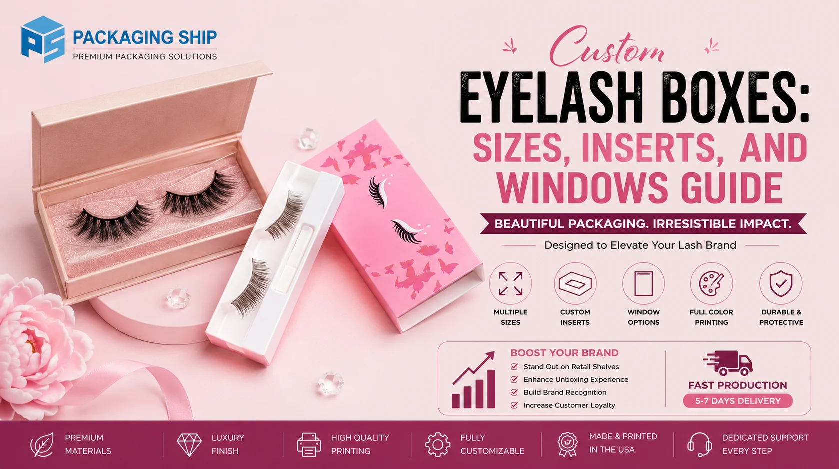 Custom Eyelash Boxes Wholesale