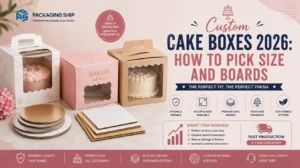 Custom Cake Boxes 2026: How to Pick Size and Boards