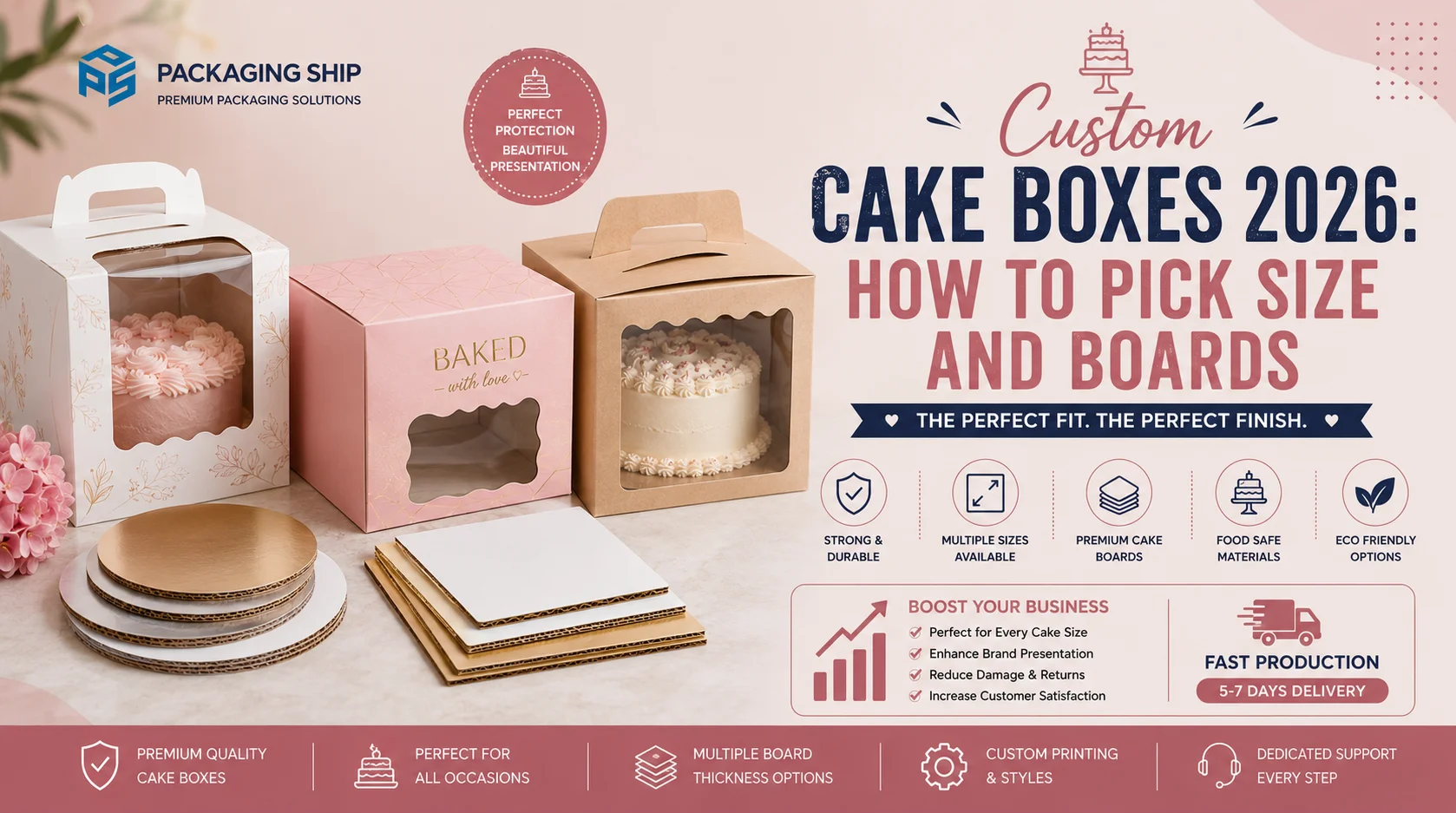 Custom cake boxes