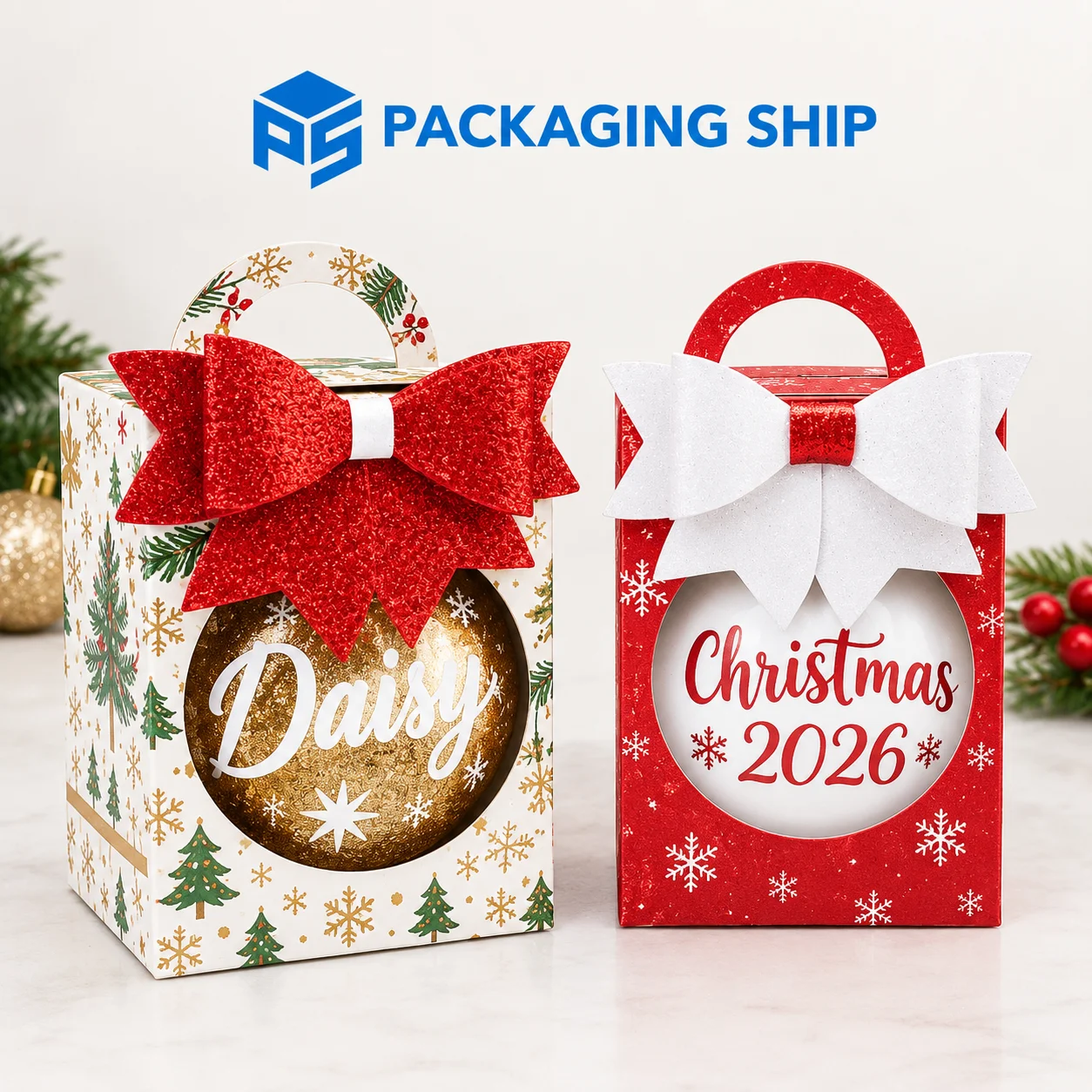 Christmas Ornament Gift Box