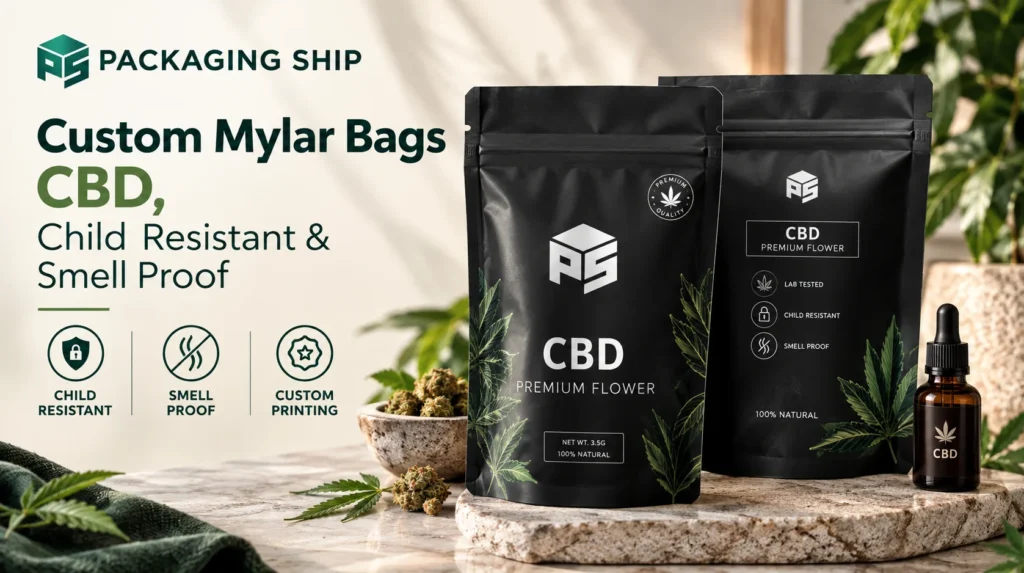 Custom Mylar Bags for CBD