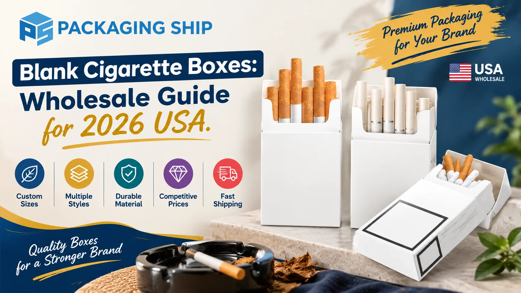 Blank Cigarette Boxes