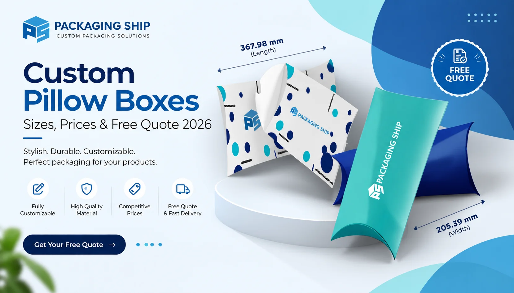Custom Pillow Box Packaging Showcase