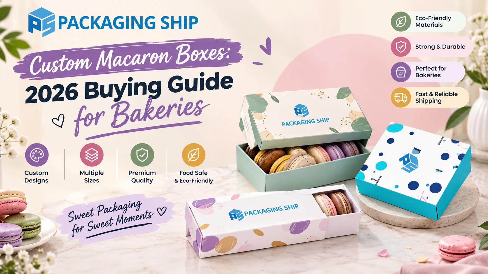 custom macaron boxes
