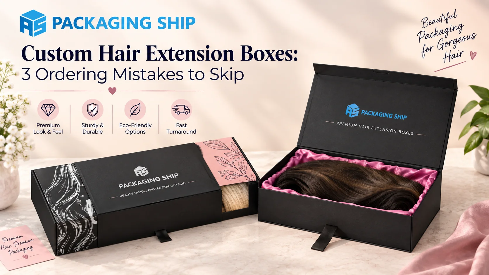 Custom Hair Extension Boxes